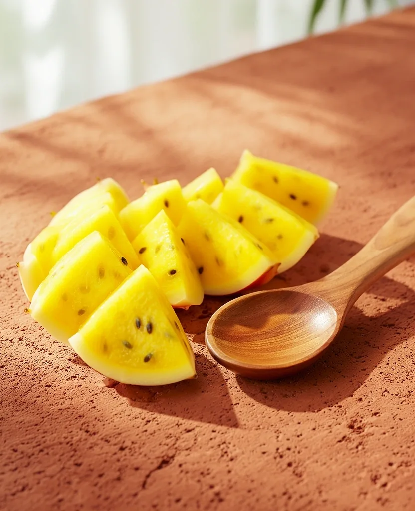 Macro de Pitaya amarilla colombiana